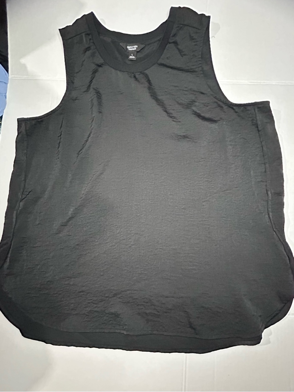 Simply Vera Vera Wang Black Sleeveless Top